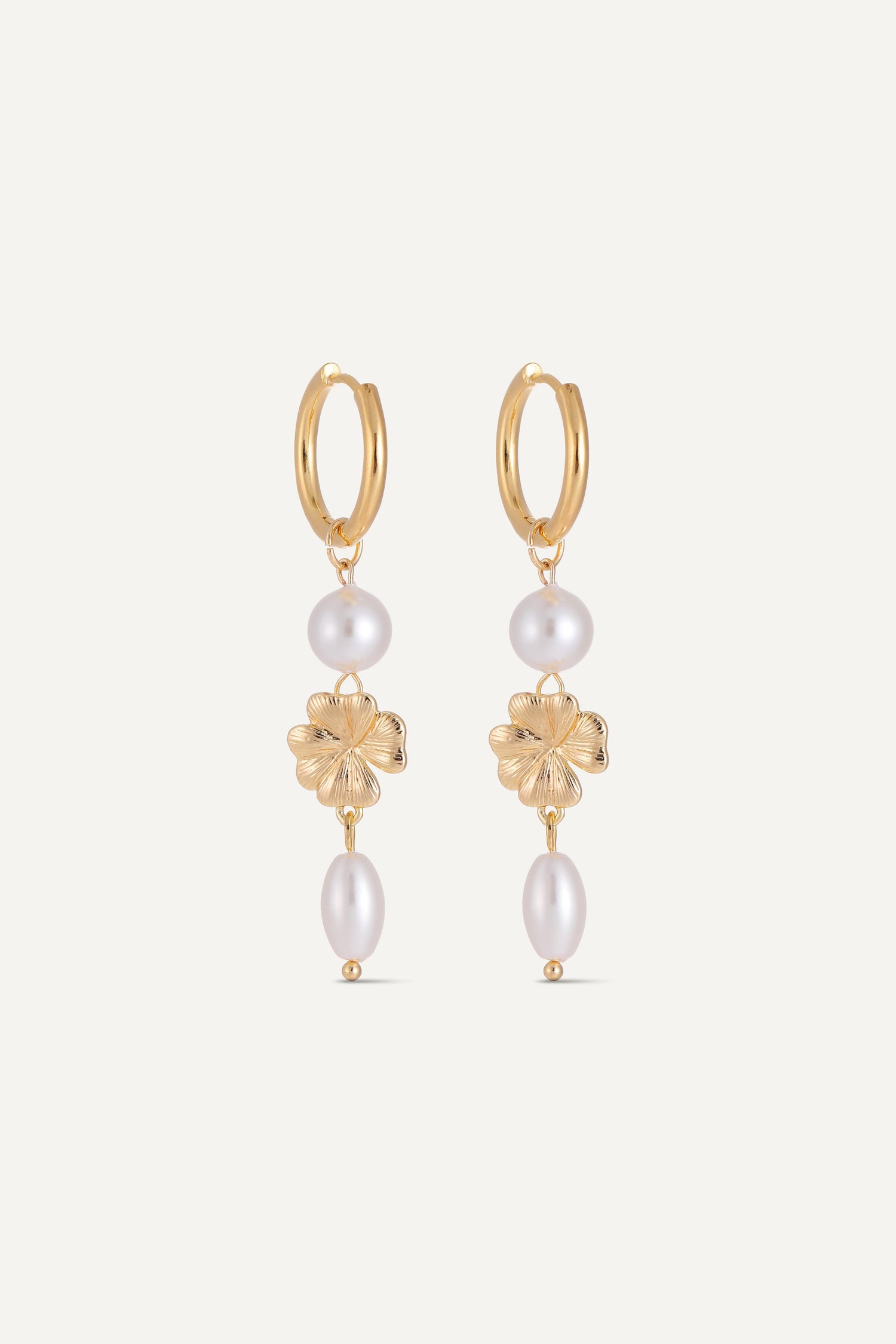 Liora Floral Pearl Drop earrings