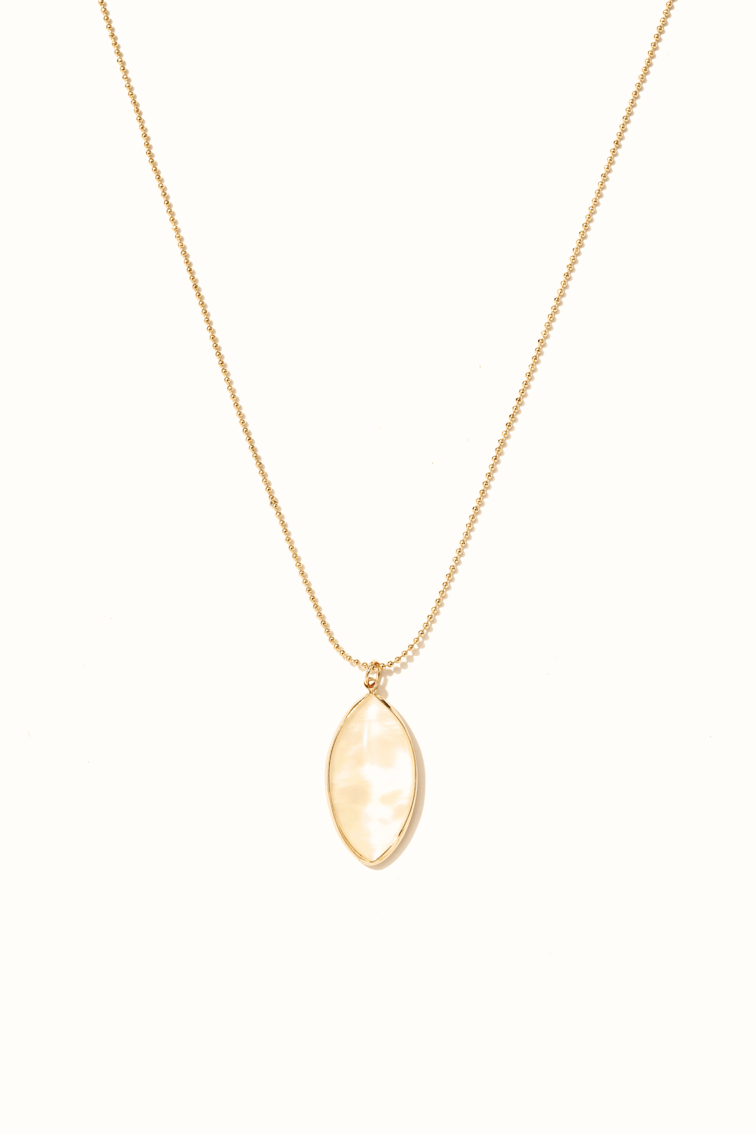 Mother of Pearl Pendant Drop Necklace