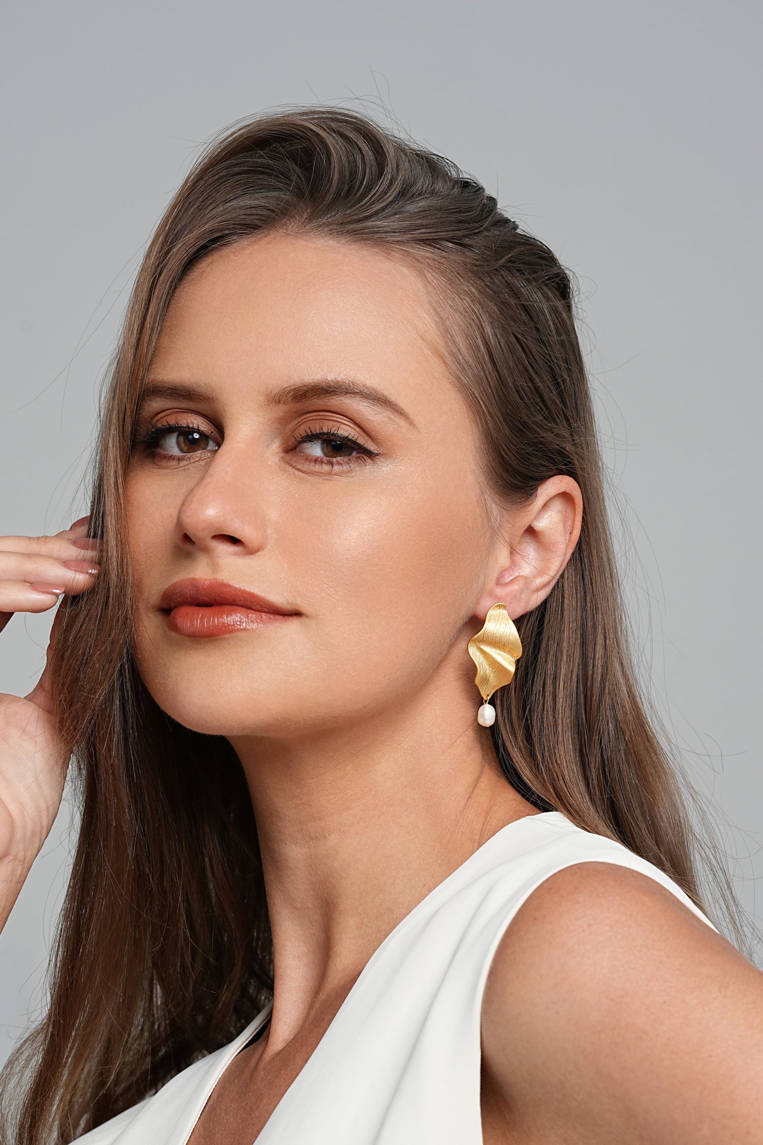 Oslo 18K Pearl Drop Earrings