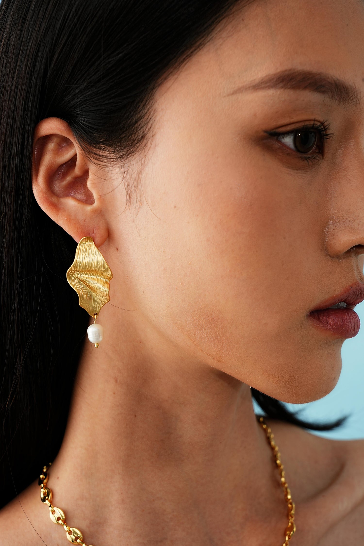 Oslo 18K Pearl Drop Earrings