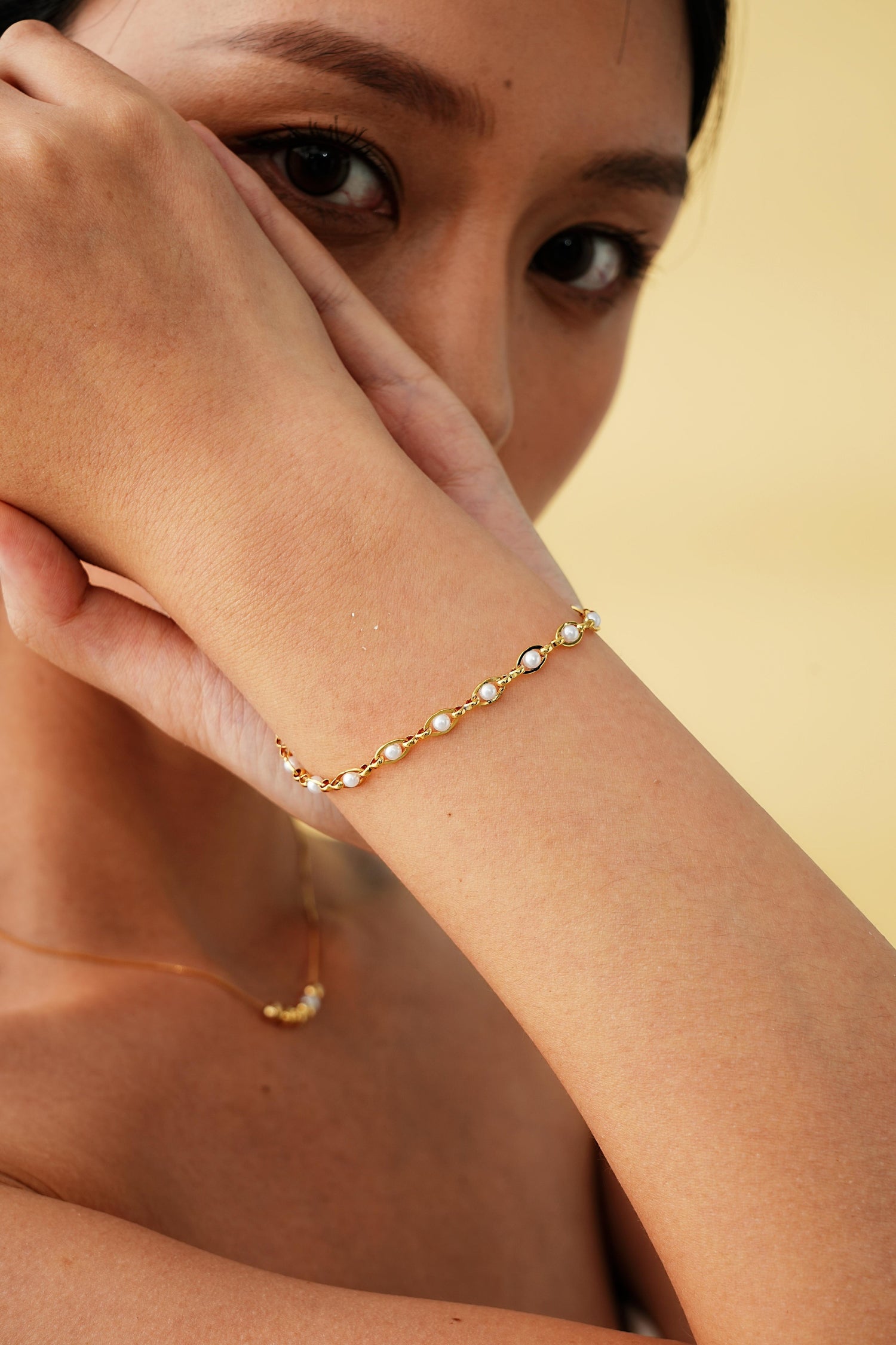 Braided Pearl Bracelet