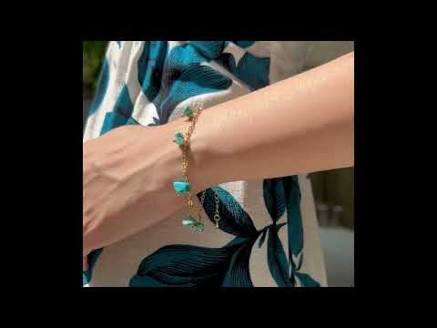 Aqua Elegance Turquoise Stone Bracelet